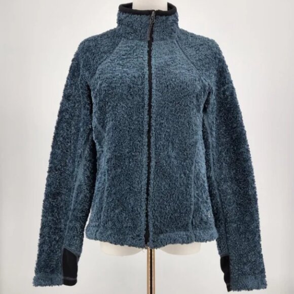 Mountain Hardwear Womens Medium Full Zip Sherpa Fleece Jacket Cozy Comfy - Picture 1 of 10